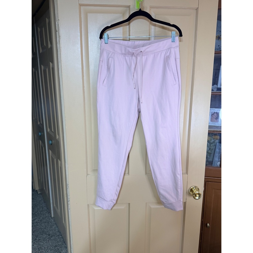 Yogalicious Lux Avenue Jogger Womens Medium Pink High Rise Drawstring Sweatpants